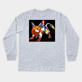 Akari & Dorulumon Kids Long Sleeve T-Shirt